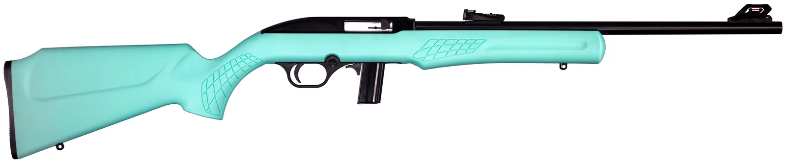 Rossi RS22 22LR BLK/Teal 18" 10+1 # Semi-AUTO|FIBER Optic