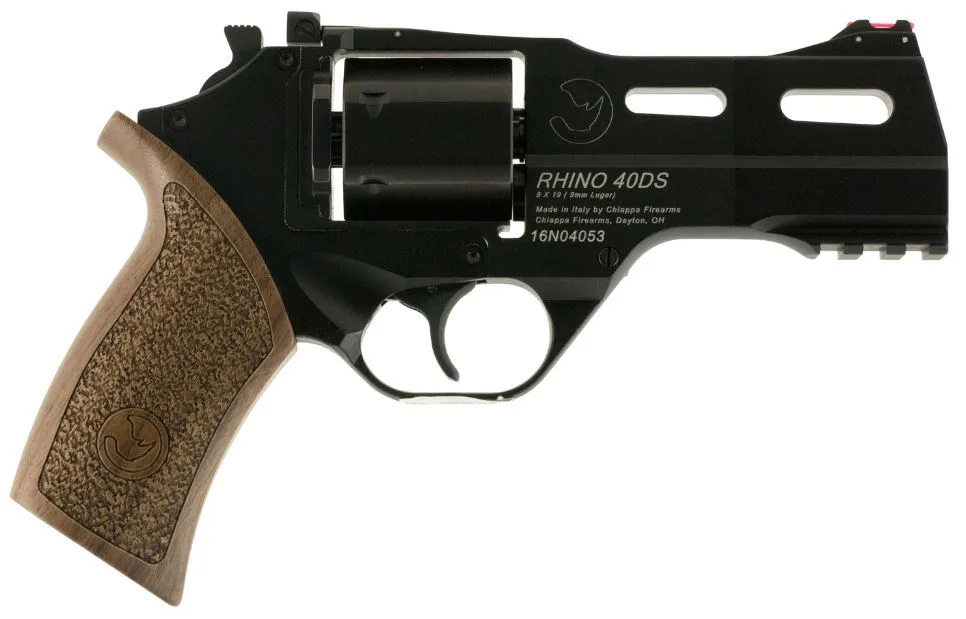 Chiappa Firearms Rhino 40DS 9MM 4" BLK ADJ 340.165 Walnut
