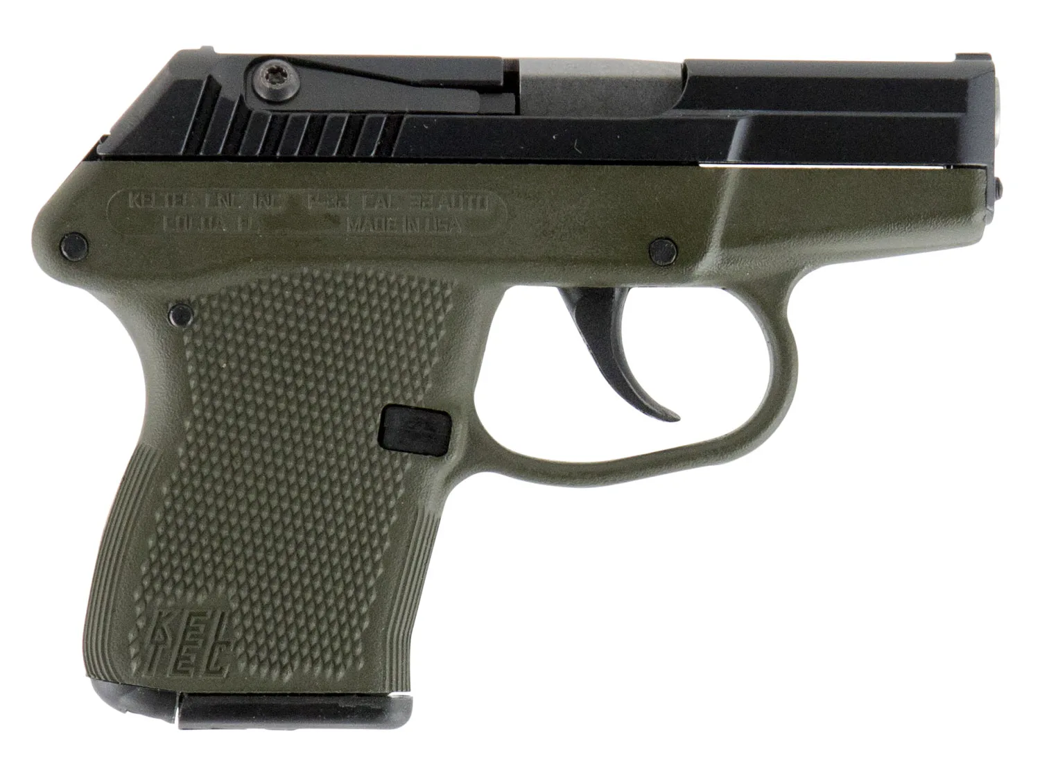 Keltec P-32 32ACP 7+1 BL/Green Poly Blue Slide/Green Frame