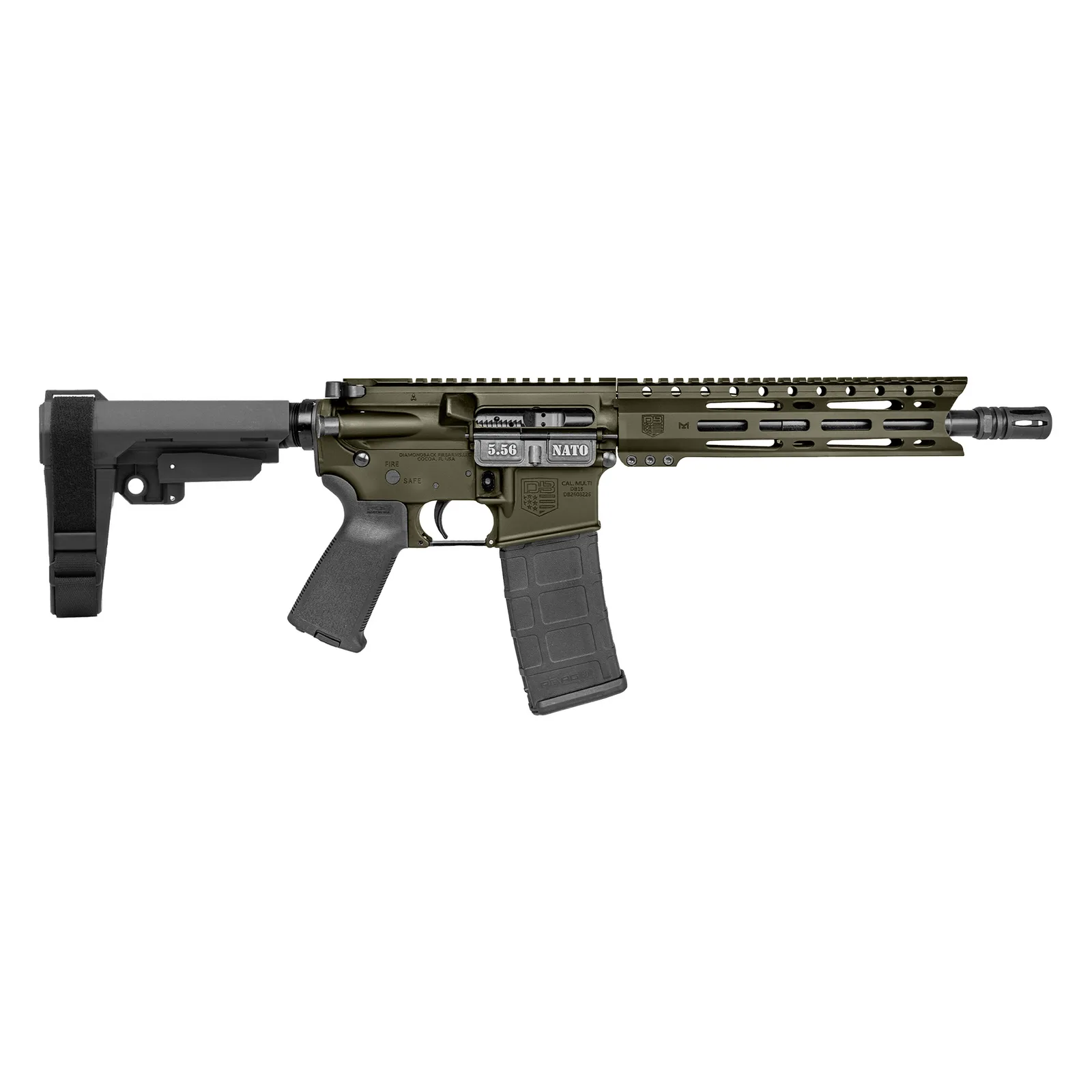 Diamondback Firearms Carbon DB15 Pistol DB-15 Pist 5.56MM