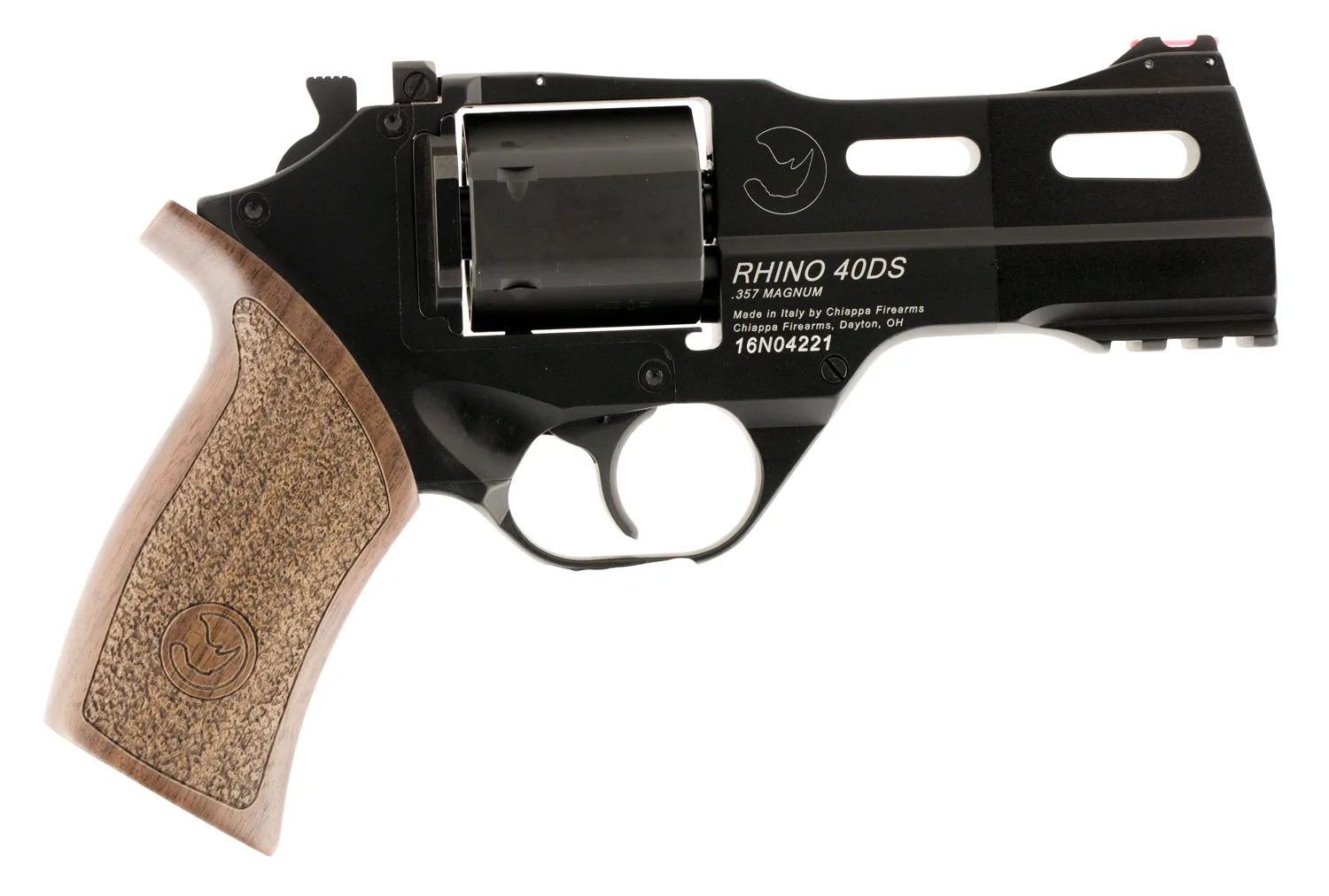 Chiappa Firearms Rhino 40DS 357MAG 4" BLK ADJ 340.219 Walnut