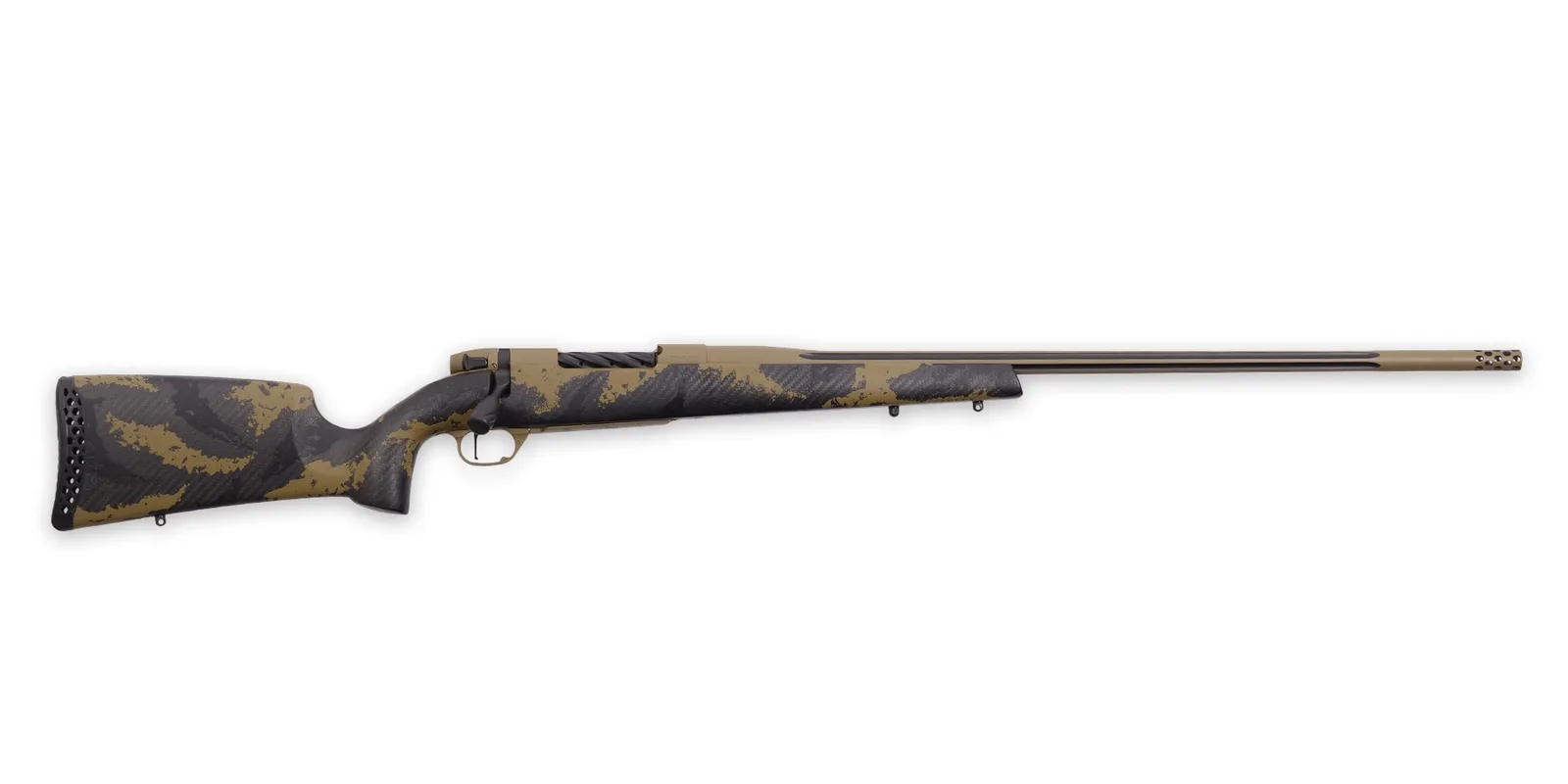 Weatherby Mark V Apex 300PRC 26" FDE Peak 44 Bastion Stock