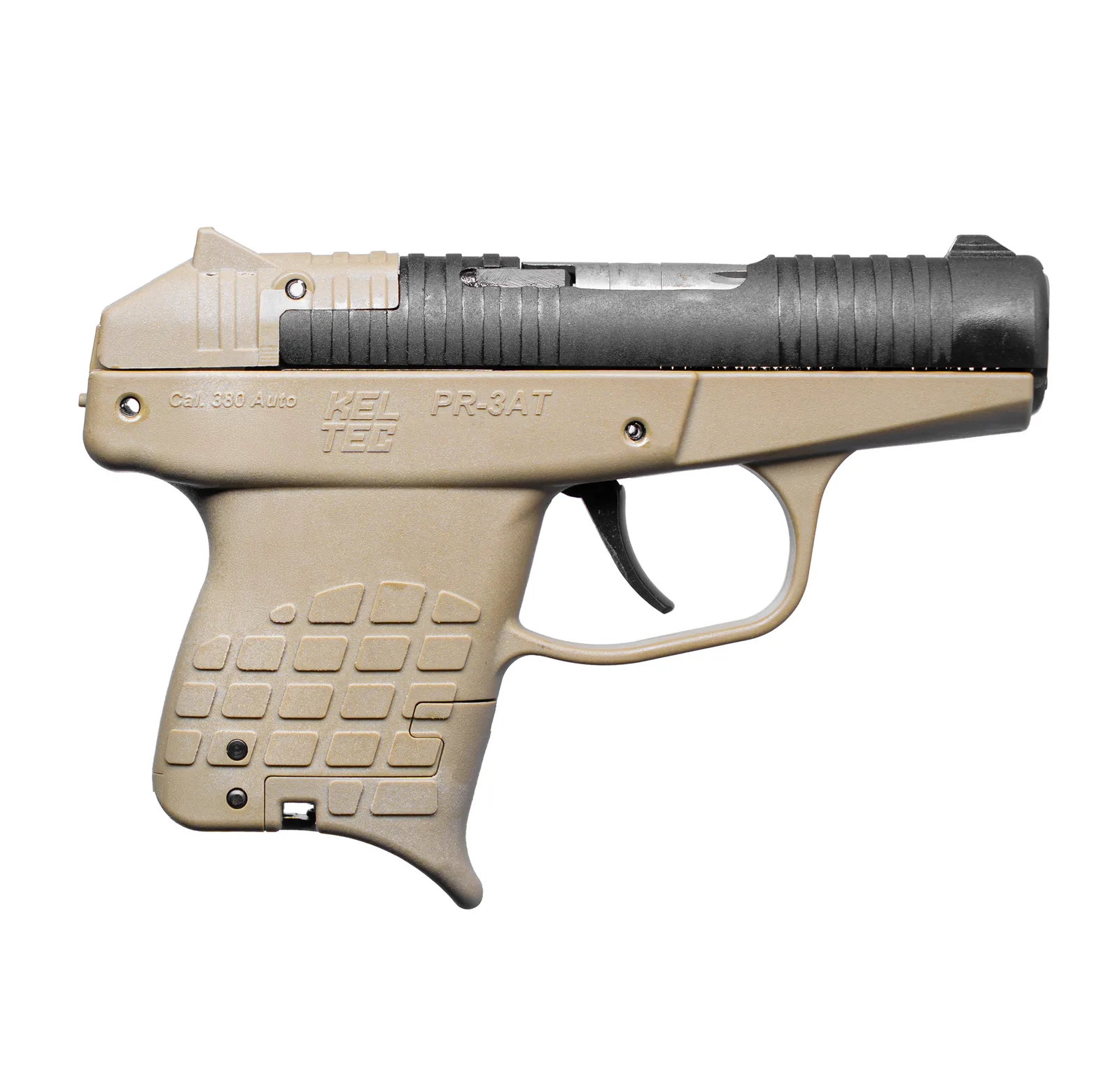 Keltec PR-3AT .380ACP 10+1 BLK/TAN Black Slide/TAN Frame