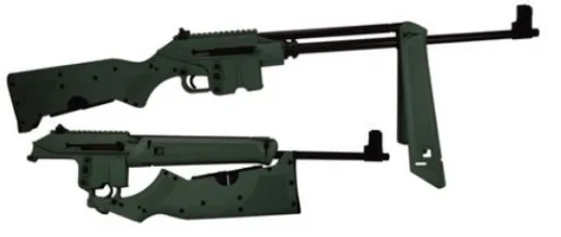 Keltec SU-16C 223REM BL/GRN 16" 10+1 CAN BE Fired With Stock