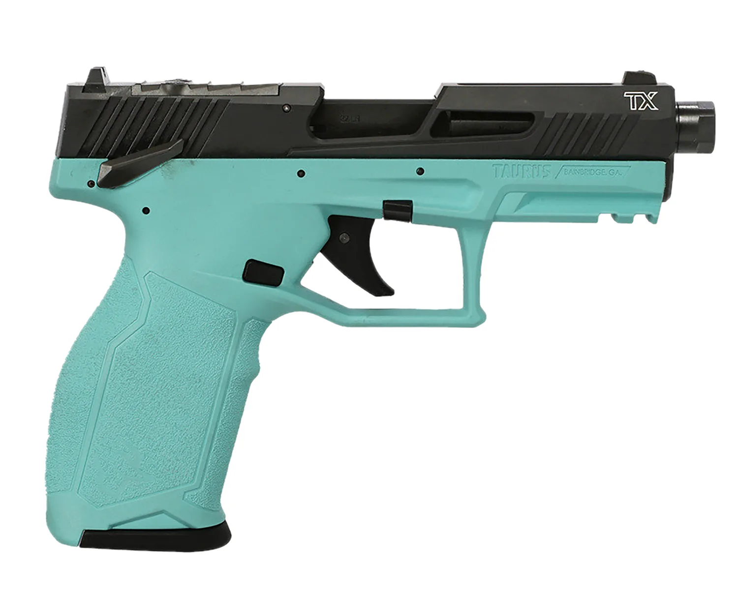 Taurus TX22 Gen 2 Toro TX22G2 22LR BK/Cyan 4" 22+1 OR