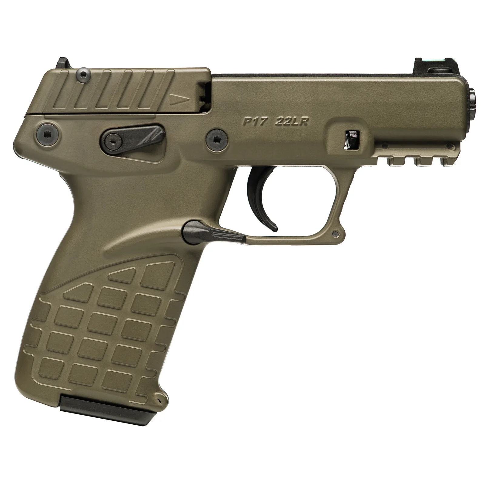 Keltec P17 22LR 16+1 BLK/GRN TB Black Slide/Green Frame