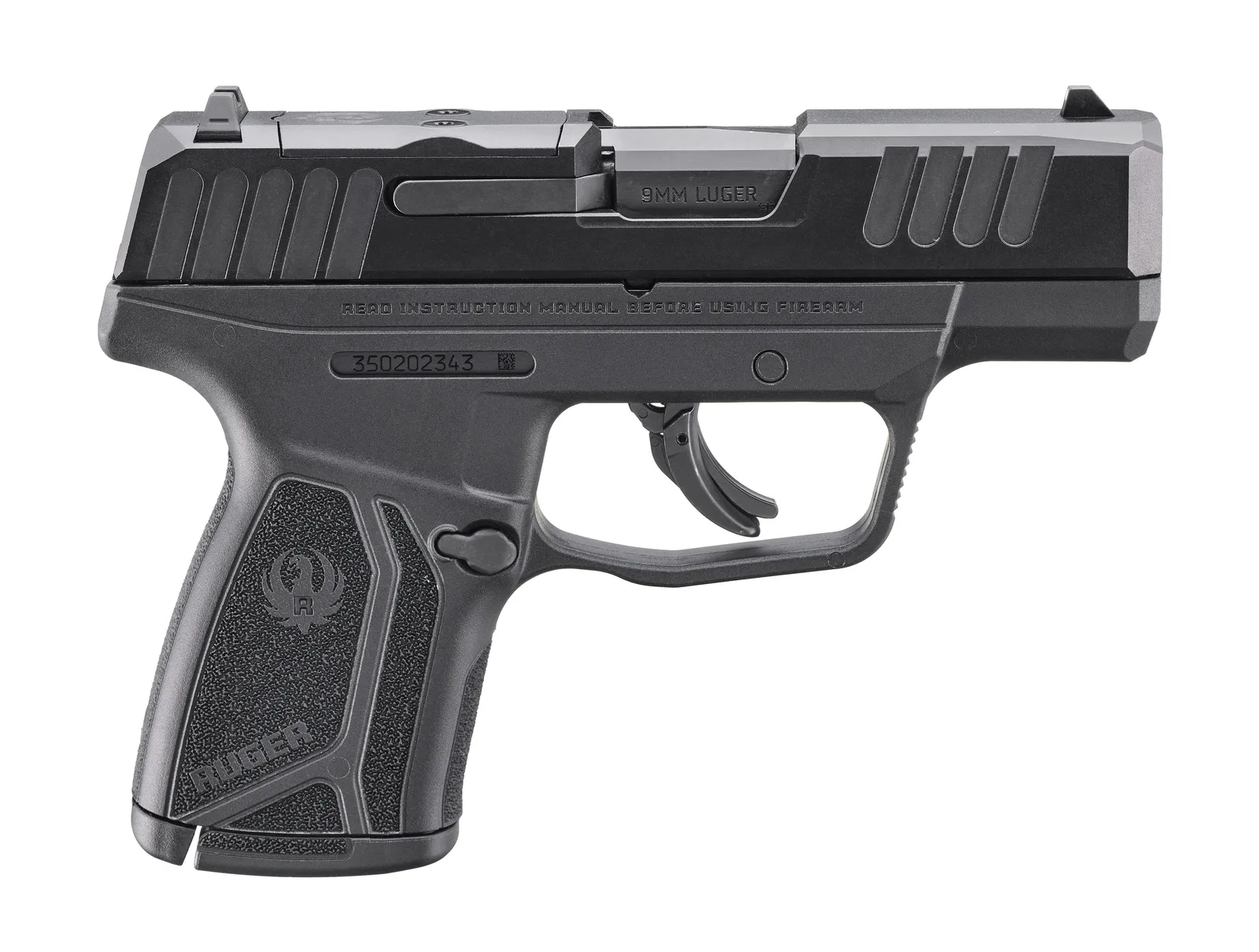 Ruger 3514 Max-9 9MM BLK/BLK 12+1 Sfty 3514 Manual Safety
