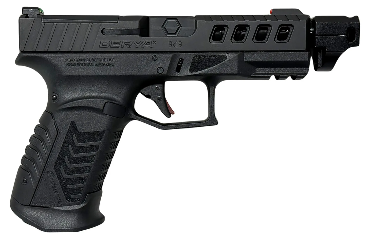 Derya Arms DY9 Comp 9MM BLK 15+1 OR TR Optic-Ready Slide