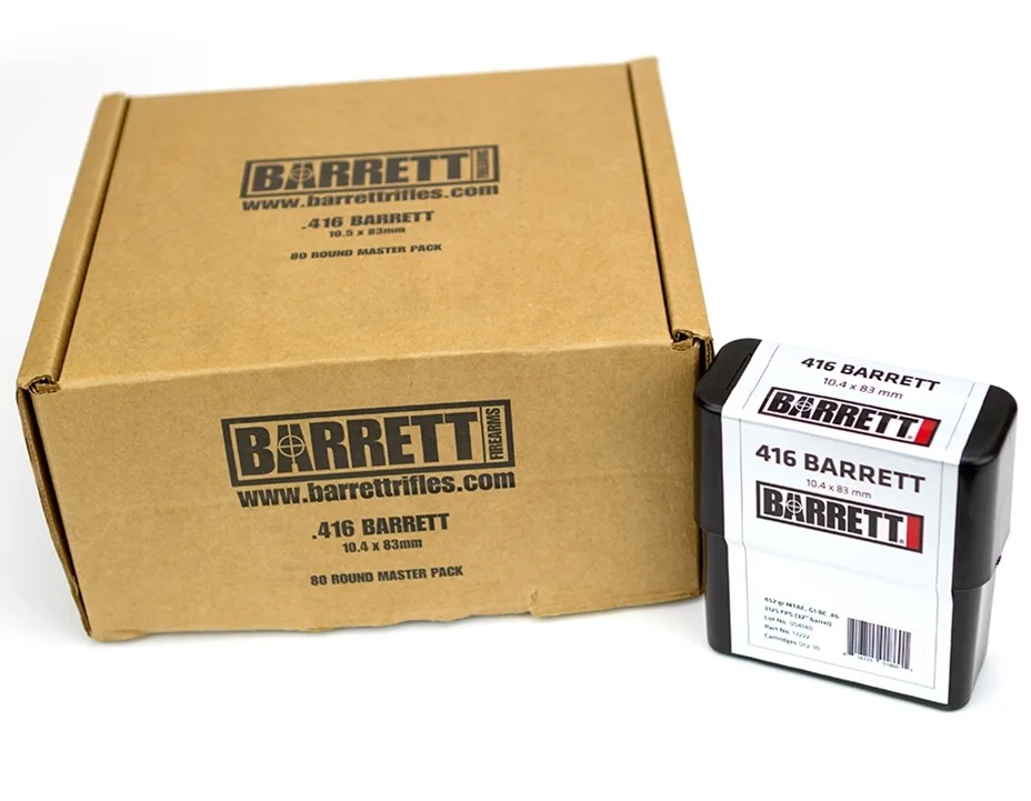 Barrett Firearms Mtac Ammo 416BAR 452GR Mtac 80RD #