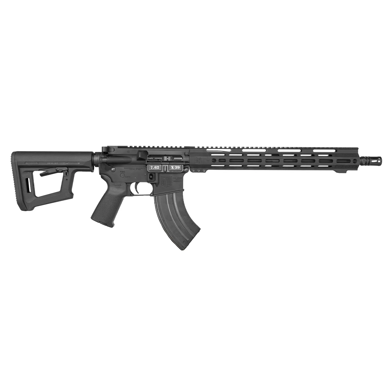 Diamondback Firearms Carbon DB15 Rifle DB15 7.62X39 BK 16"