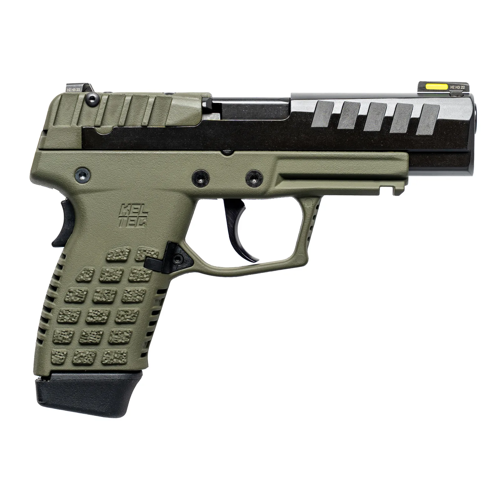 Keltec P15 9MM 15+1 BLK/GRN Black Slide/Green Frame