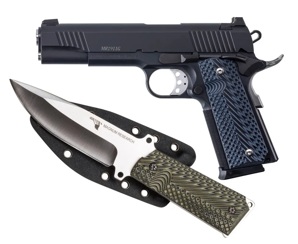 Magnum Research Desert Eagle 1911 DE 1911 9MM 5" BLK Knife #