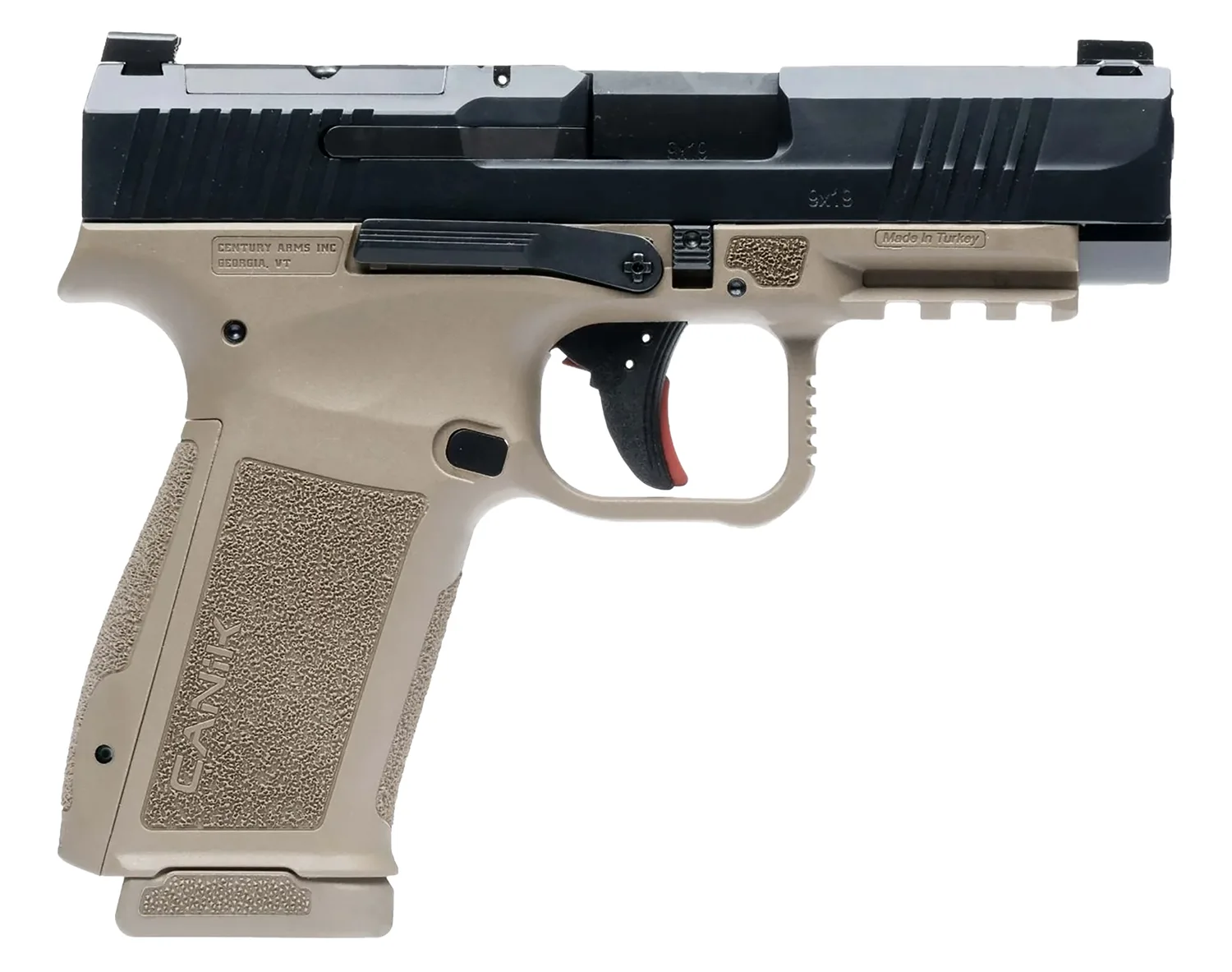 Canik Mete MC9LS 9MM BLK/FDE 17+1 Optics Ready Slide CUT