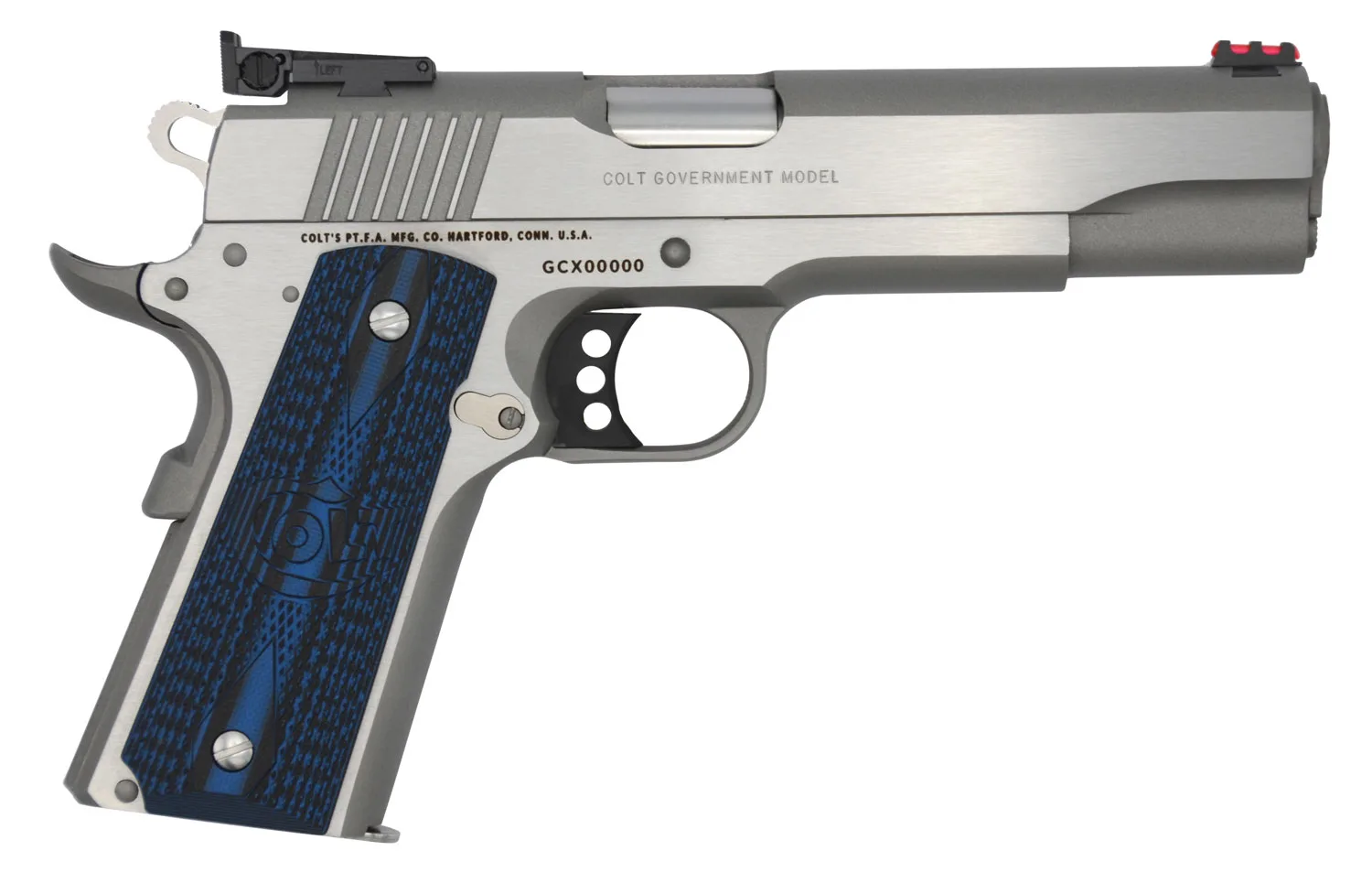 Colt Gold Cup Lite 45ACP SS 5" AS G10 Grips | Adjustable