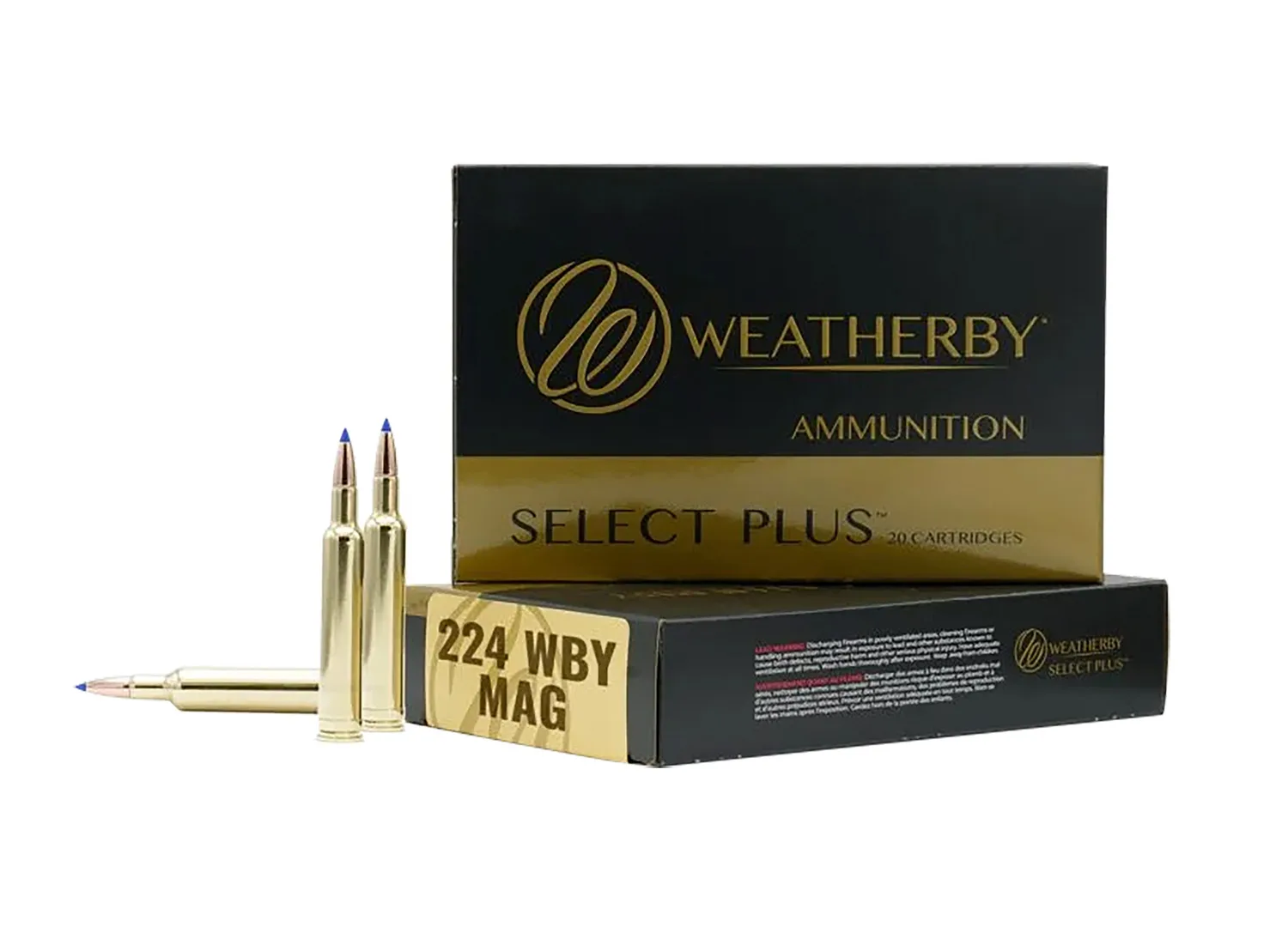 Weatherby Select Plus Ammo 224WBY 37GR Hammer Custom Select