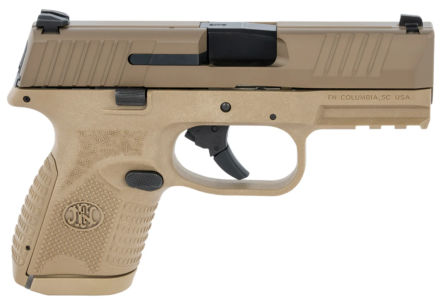FN 509 Compact 509C 9MM FDE 3.7" 10+1 FS Striker Fired/NO