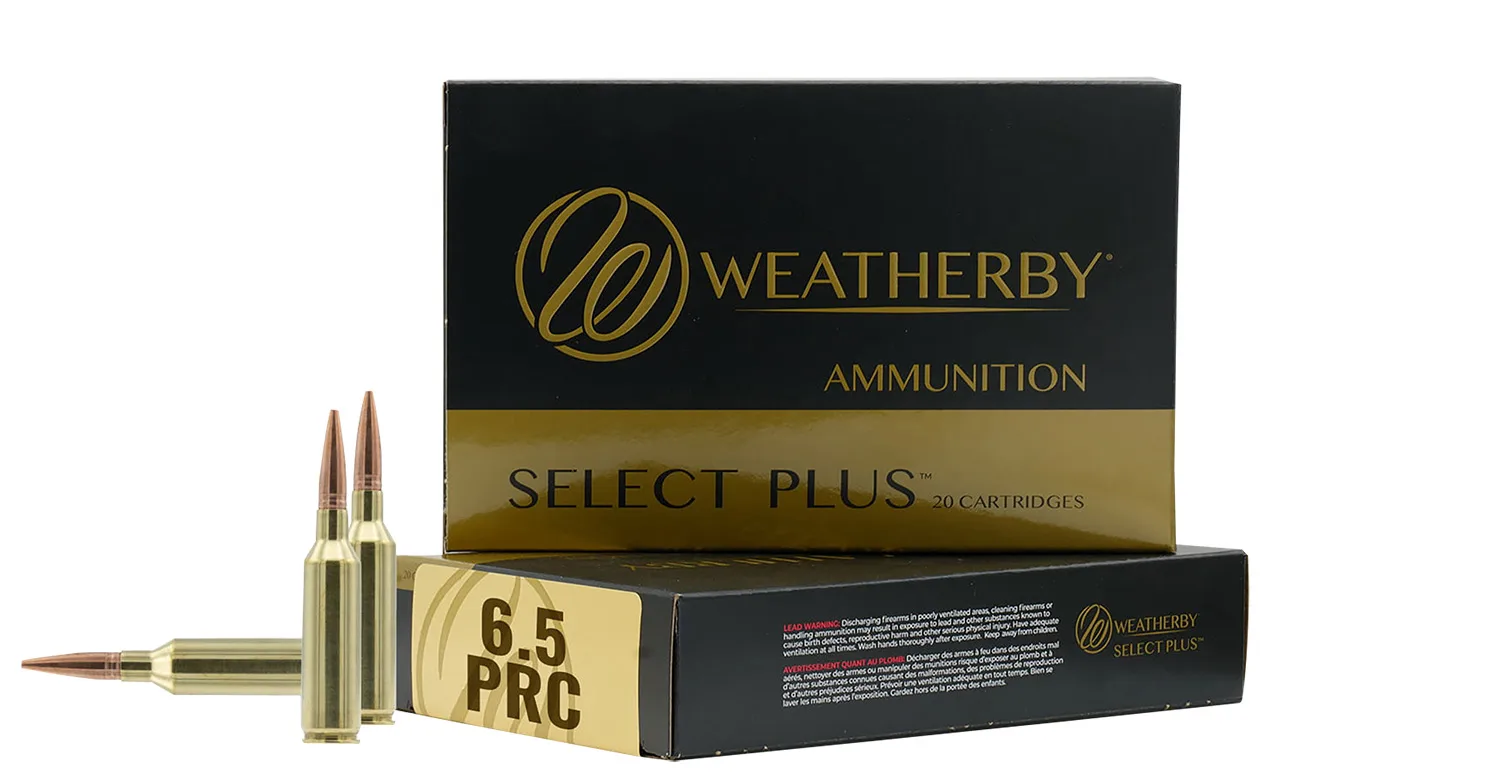 Weatherby Select Plus Ammo 6.5PRC 124GR Hammer Custom Select
