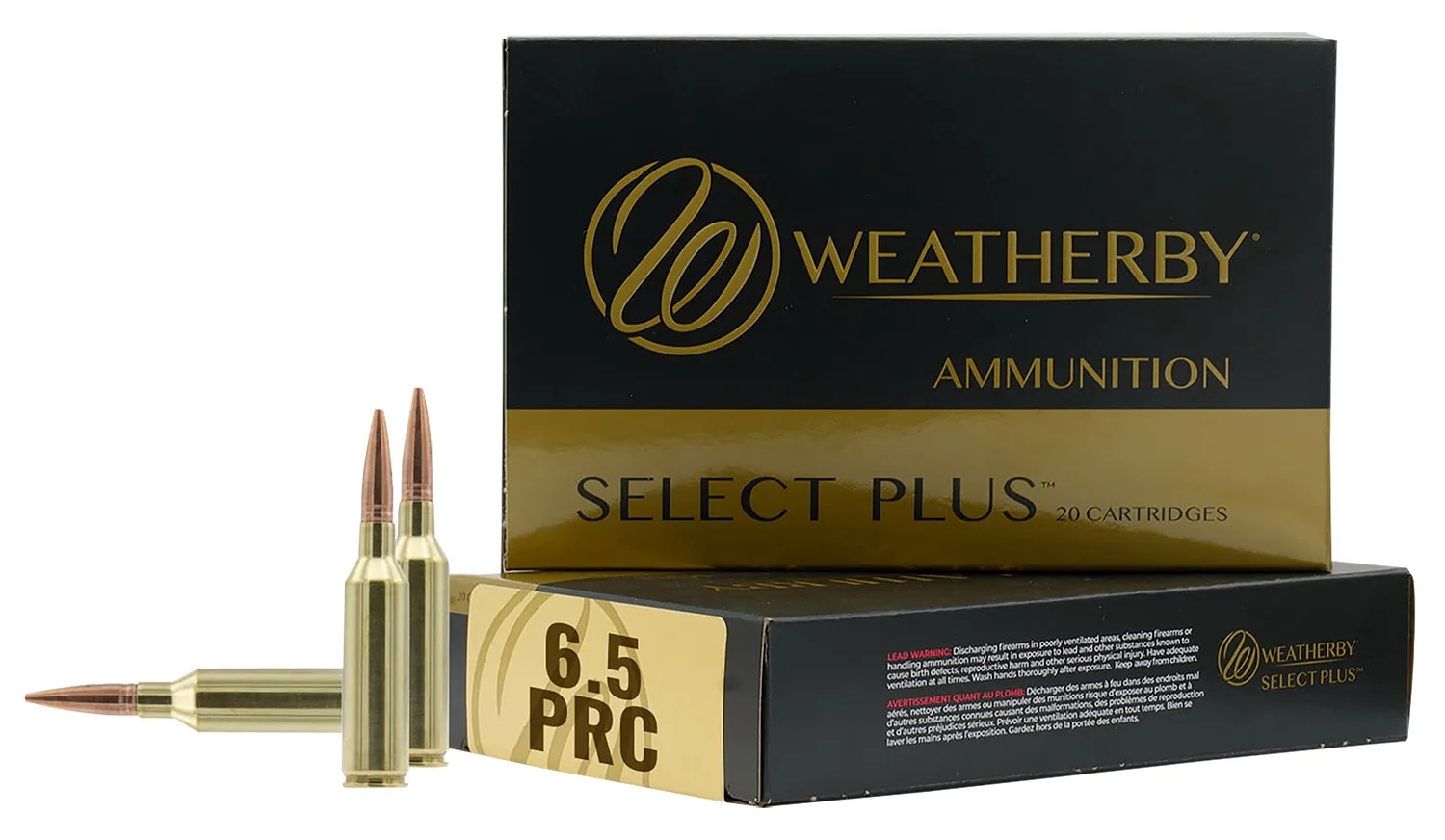Weatherby Select Plus Ammo 6.5PRC 130GR Swift Scirocco