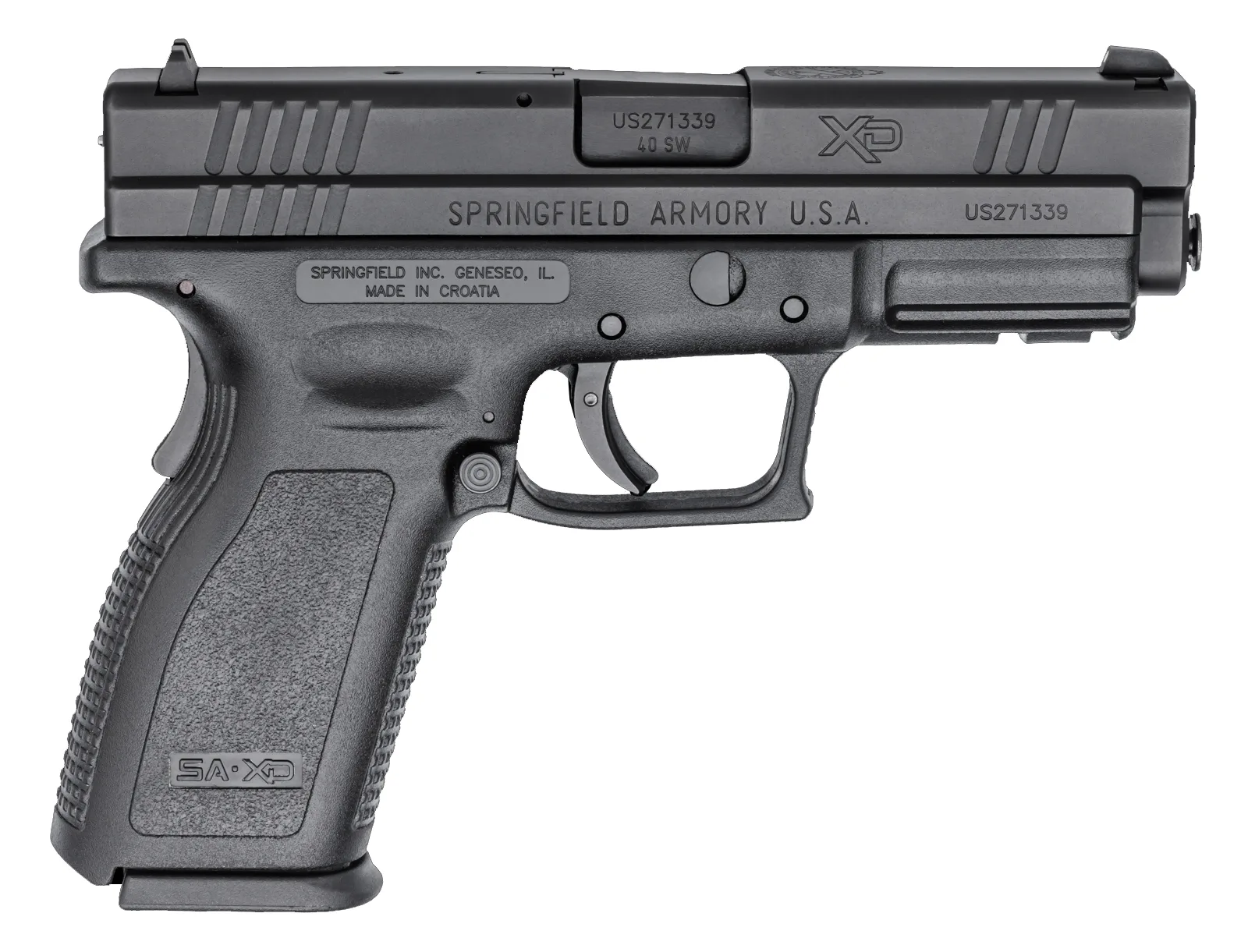 Springfield Armory XD Service XD 40S&W Black 4" 10+1 XD