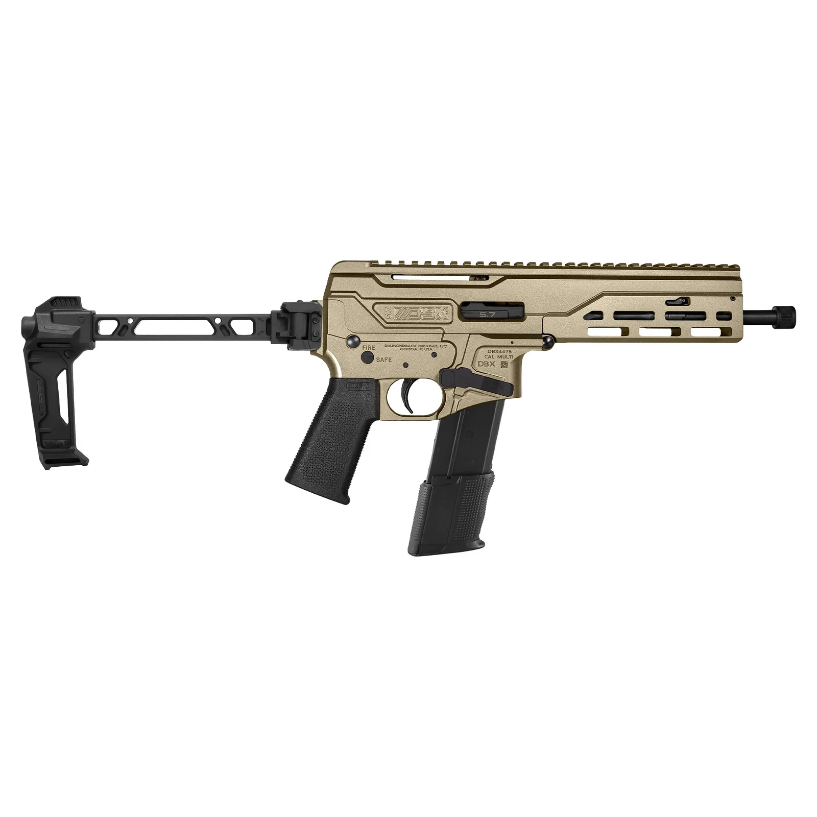 Diamondback Firearms DBX Pistol DBX Pist 5.7X28 NIC 8"