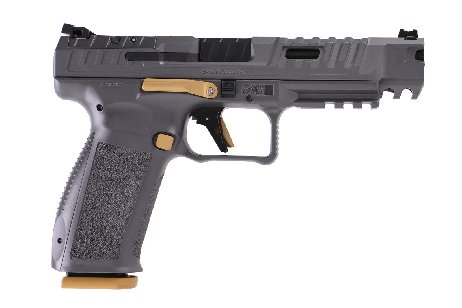 Canik SFx Rival 9MM Grey 10+1 5" Optics Ready Slide CUT