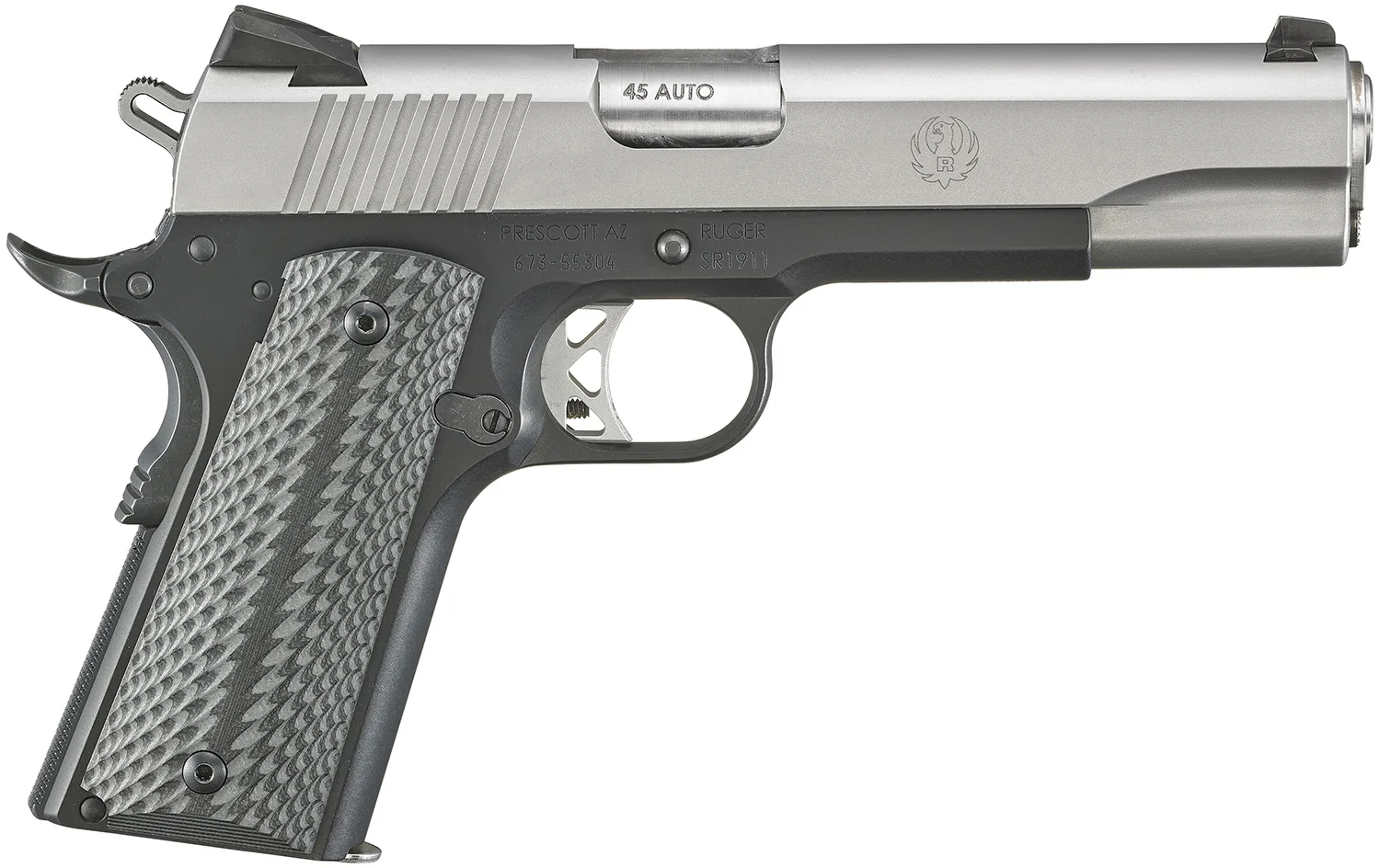 Ruger 6792 SR1911 45ACP SS/G10 5" 8+1 FS 6792| Black LWT