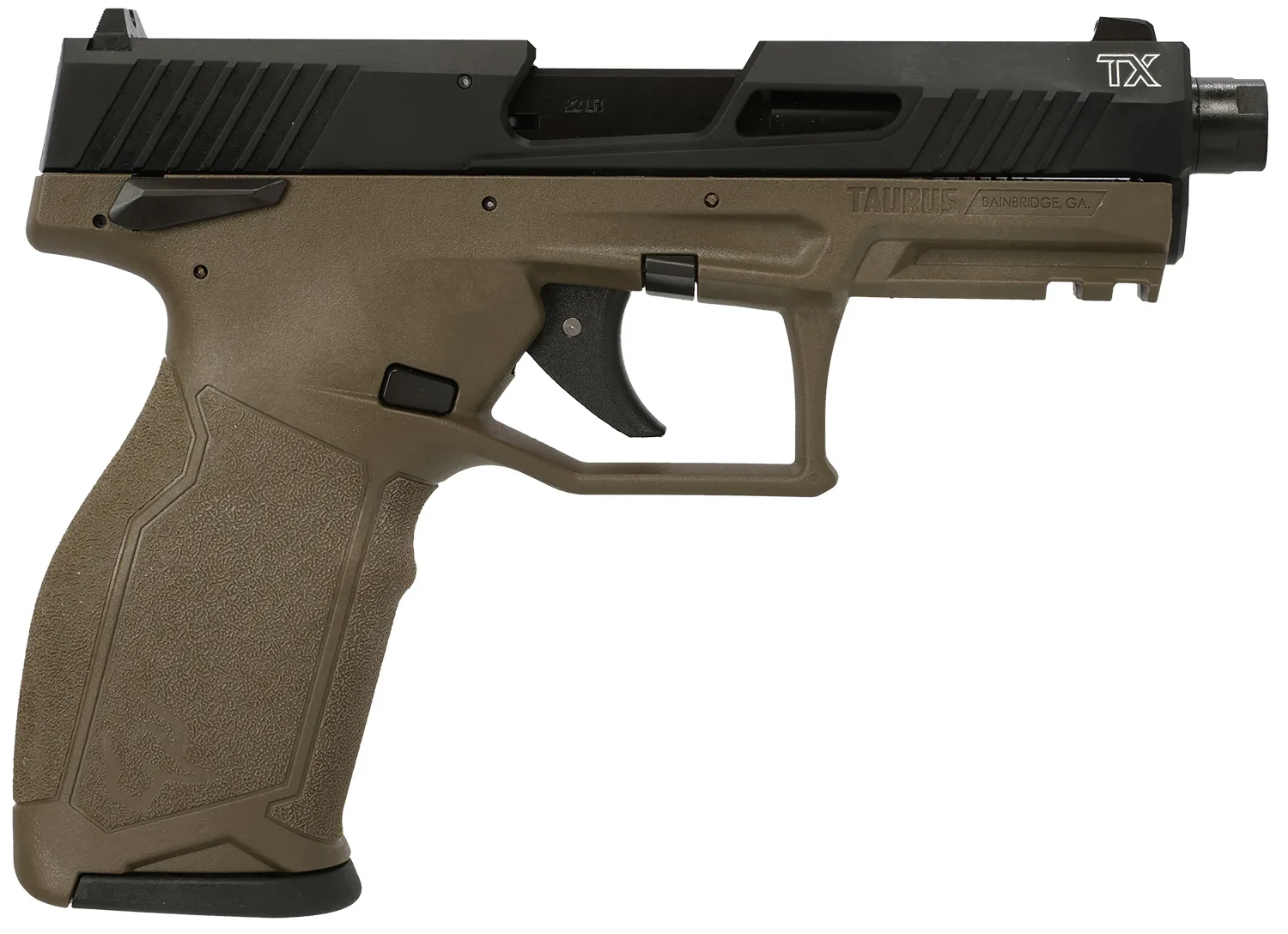Taurus TX22 Gen 2 TX22G2 22LR BLK/ODG 4" 10+1