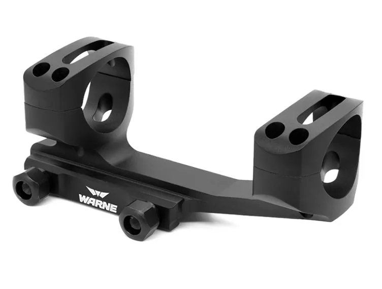 Warne Fixed MSR Mount Xskel GEN2 34MM MSR BLK Skeletonized