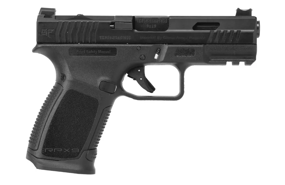 Gforce Arms Exodus RPX3C9 9MM 4" BLK Slide 15+1 Window CUT