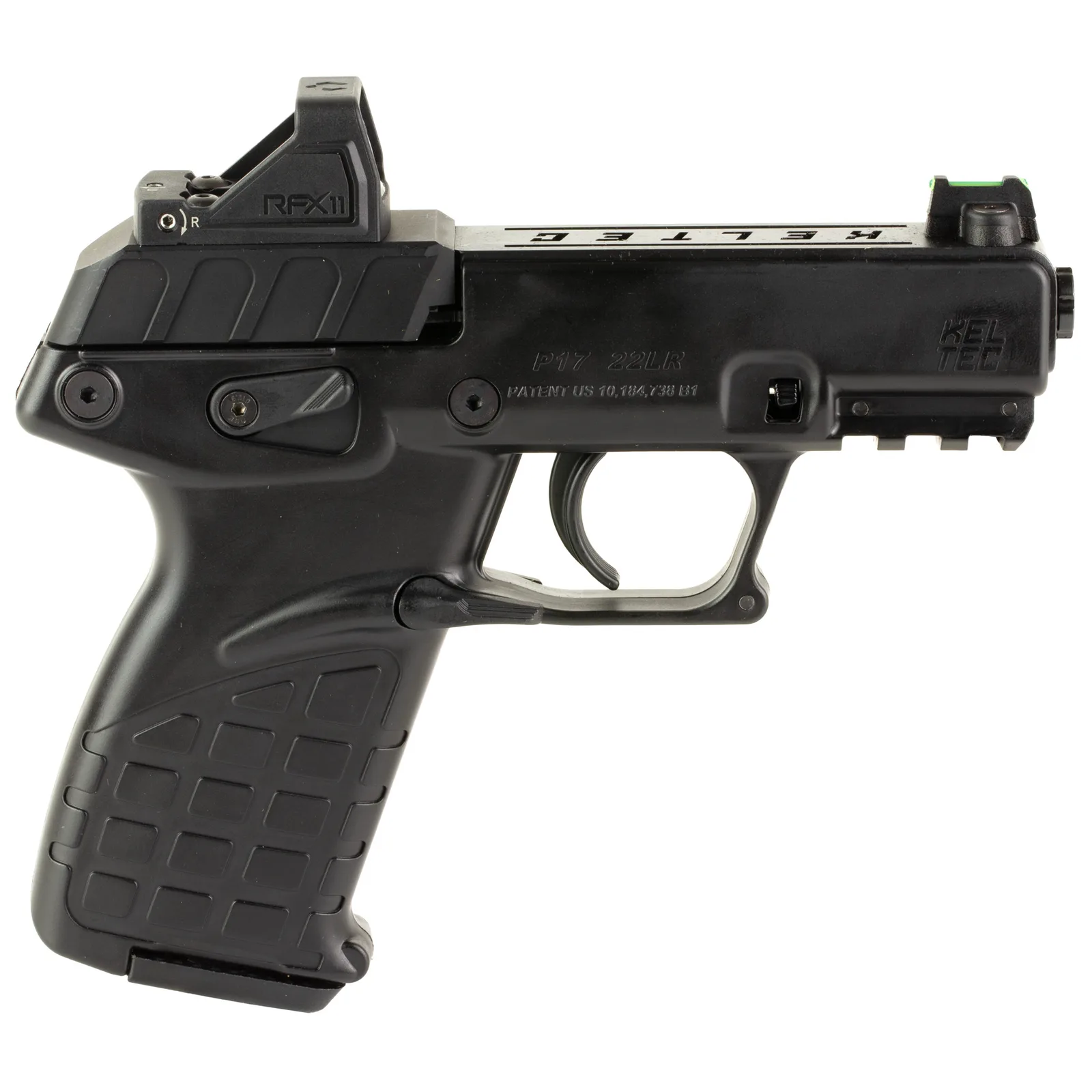 Keltec P17 22LR 16+1 BLK/BLK TB PKG Black Slide/Black Frame