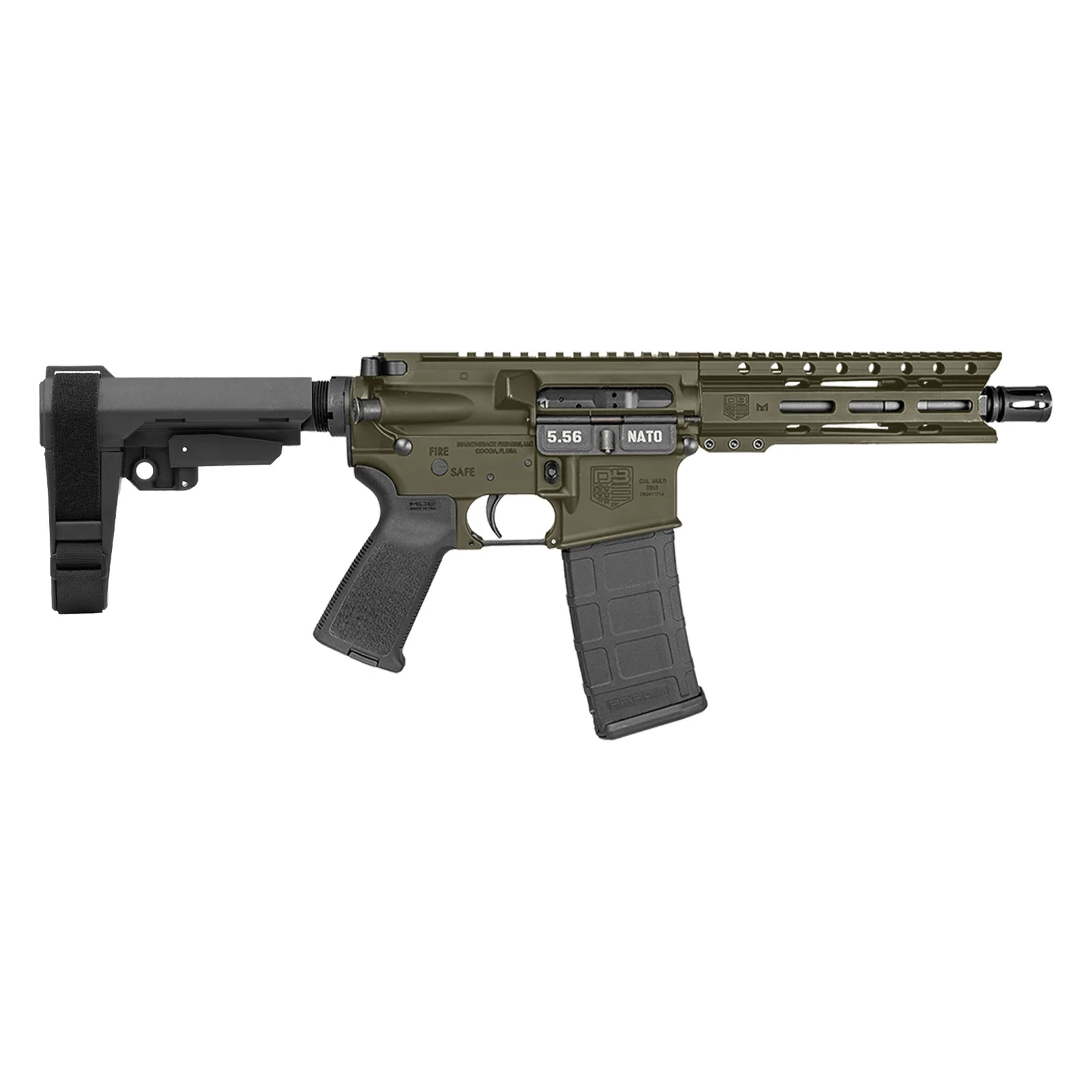 Diamondback Firearms Carbon DB15 Pistol DB-15 Pist 5.56MM