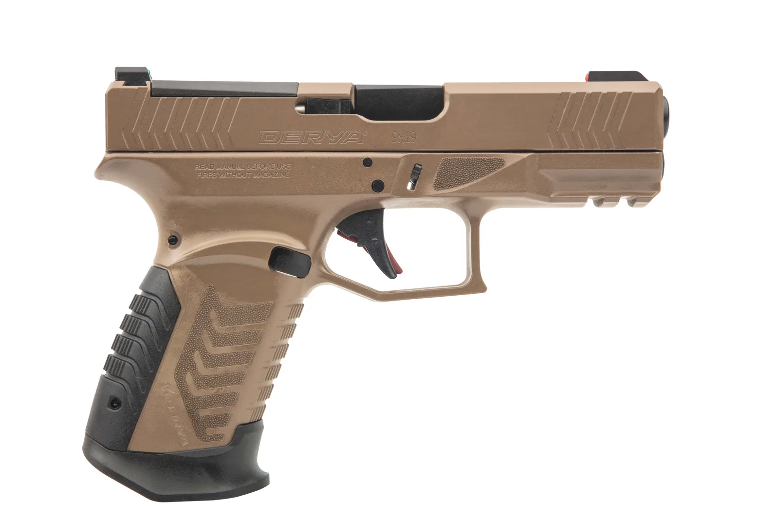 Derya Arms DY9 9MM FDE 15+1 3.8" OR TR Optic-Ready Slide