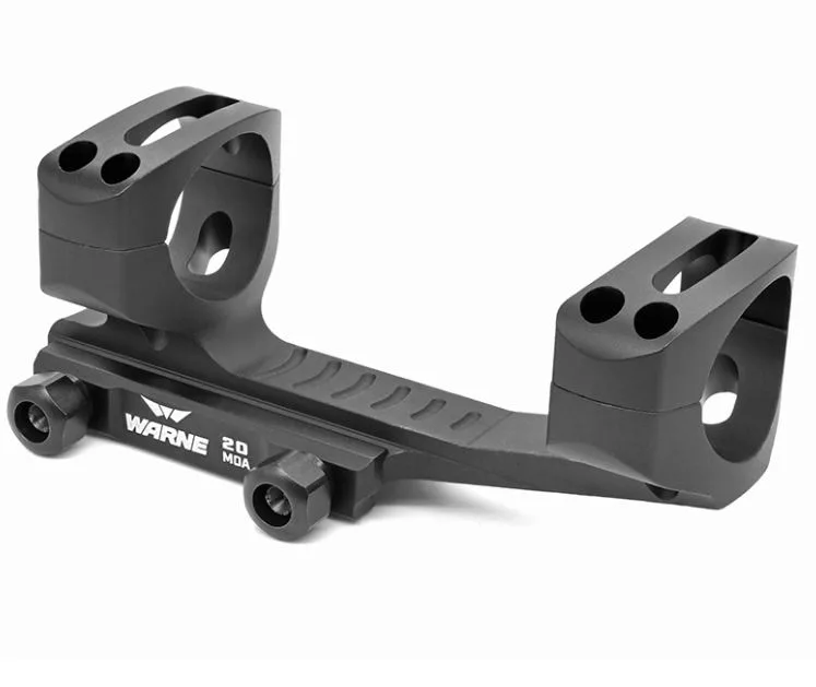 Warne MSR Long Range Mount Skel 1" MSR 20MOA Black Extended
