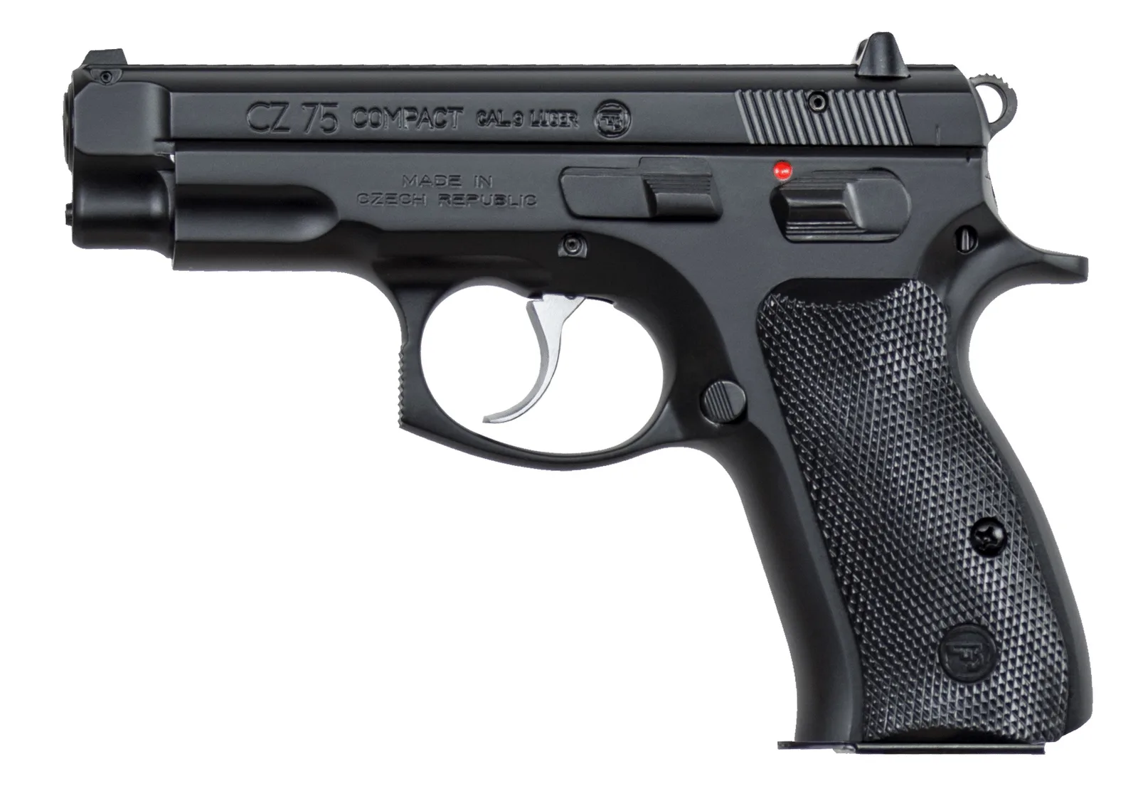 CZ 75 Compact 9MM BLK 10+1 3.9" MT BL/Black Rubber