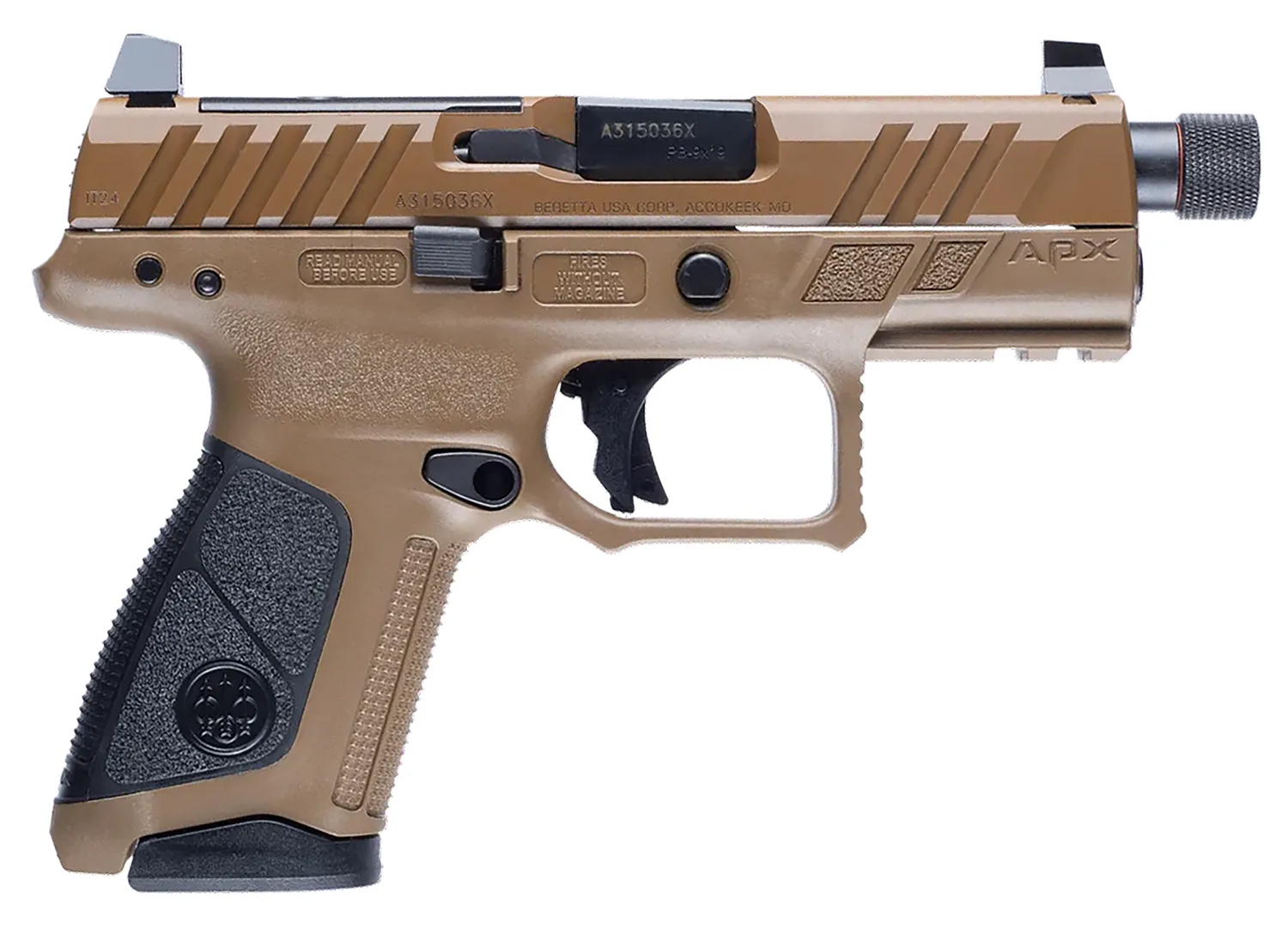 Beretta APX A1 Compact Tactical APX A1 CPT TAC 9MM FDE 15+1