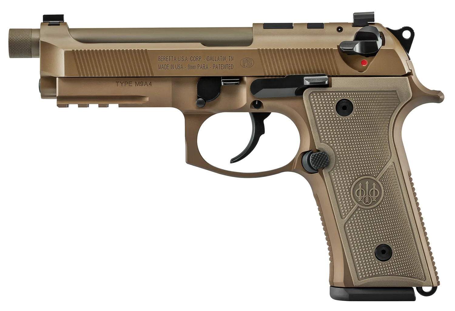 Beretta M9A4 GR 9MM FDE 4.7" 15+1 TB Decocker Only