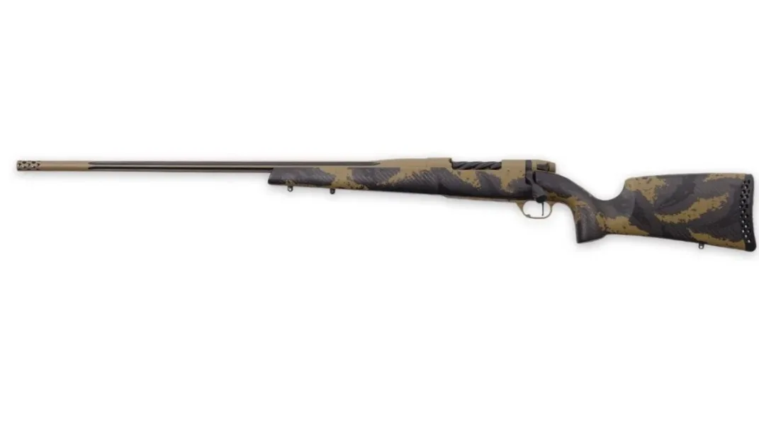 Weatherby Mark V Apex 300WBY 26" FDE LH Peak 44 Bastion
