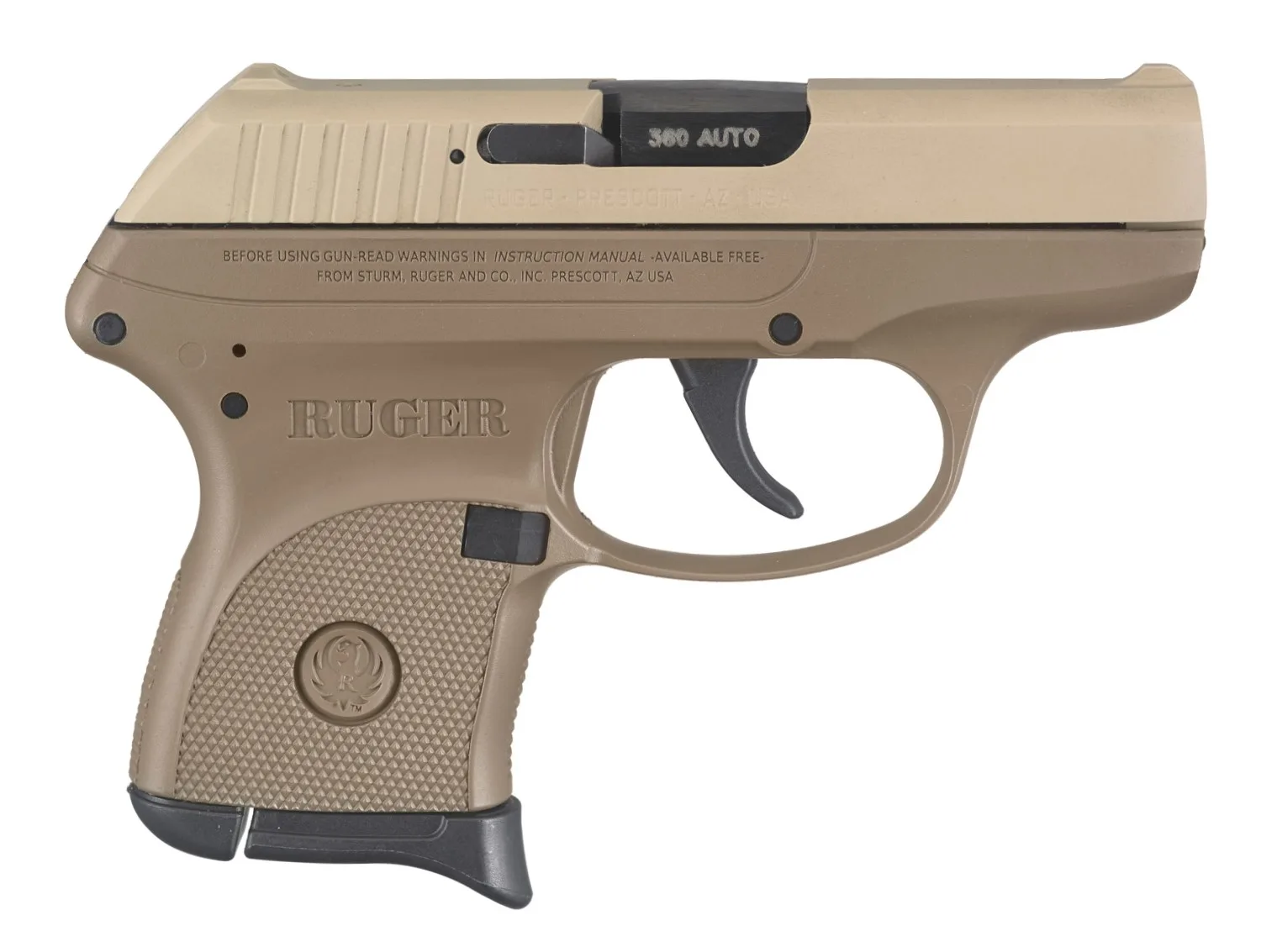 Ruger 3742 LCP 380ACP Full FDE 6+1 3742 Comes W/Soft Case