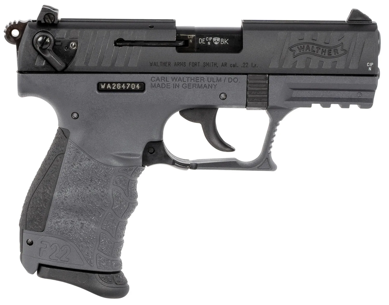 Walther Arms P22Q 22LR 10+1 3.4" Tungsten #