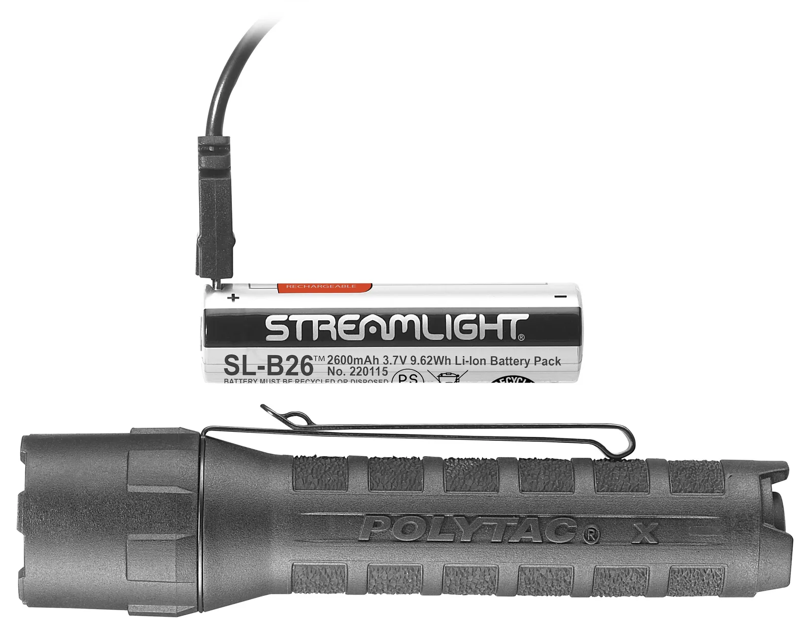 Streamlight PolyTac X Flashlight Polytac X USB 600LM Black