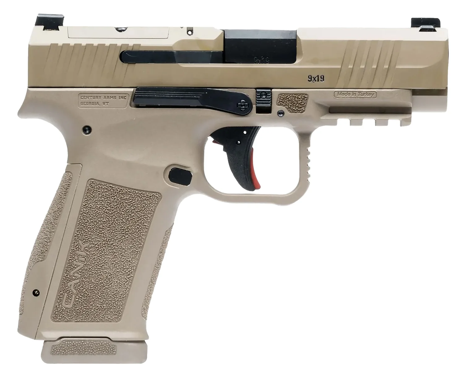 Canik Mete MC9LS 9MM FDE 17+1 Optics Ready Slide CUT