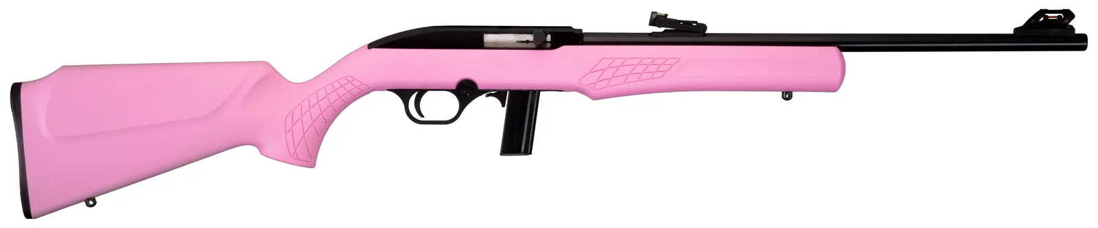 Rossi RS22 22LR BLK/Pink 18" 10+1 # Semi-AUTO|FIBER Optic