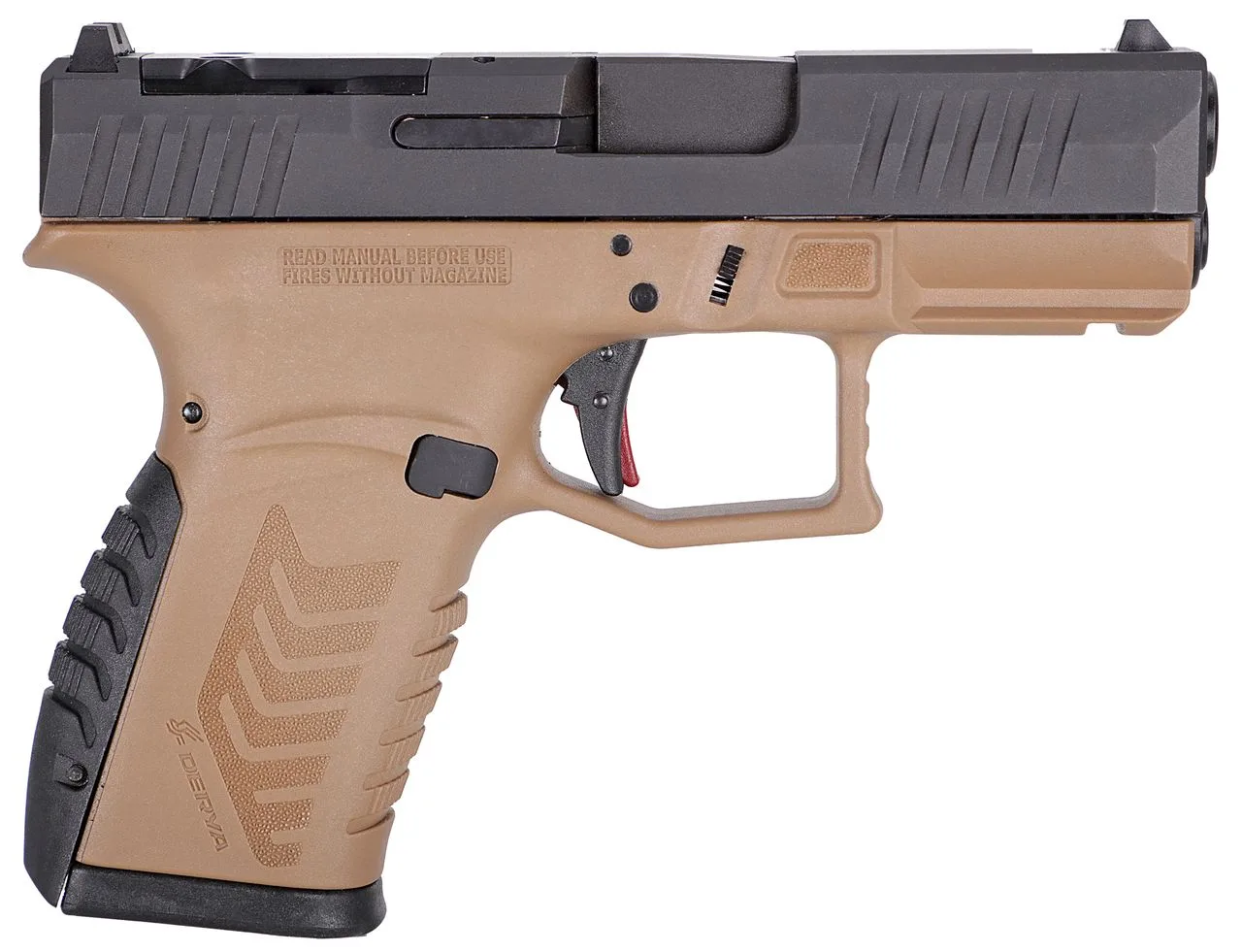 Derya Arms DY9Z 9MM FDE/BLK 15+1 OR Optic-Ready Slide