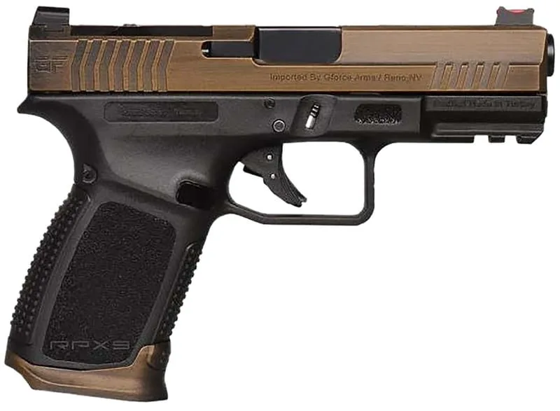 Gforce Arms Exodus RPX3C9 9MM 4" BRZ Slide 15+1 Window CUT