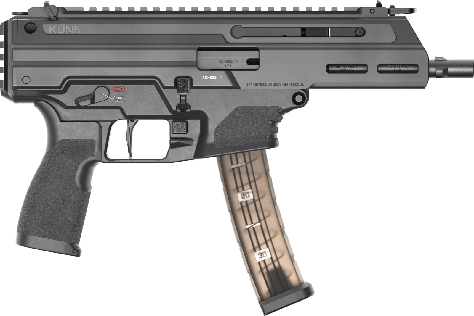 Springfield Armory Kuna 9MM 6.1" BLK 30+1 TL TRI-LUG Barrel