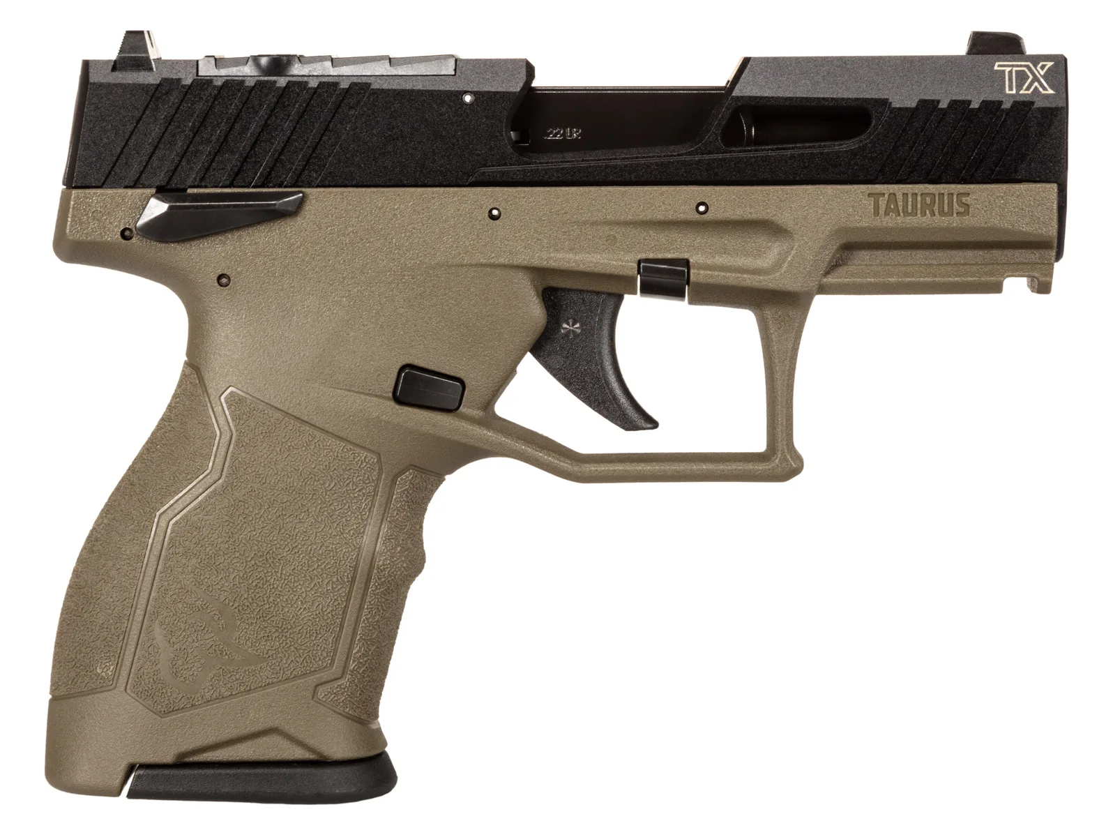 Taurus TX22 Compact TX22C 22LR BK/ODG 3.5" 10+1 TS