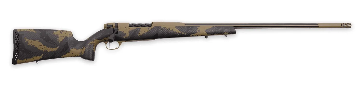 Weatherby Mark V Apex 338LAP 26" FDE Peak 44 Bastion Stock