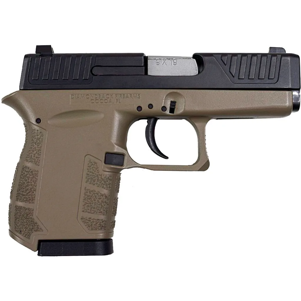 Diamondback Firearms DB9 GEN IV 9MM BLK/FDE 3" 6+1