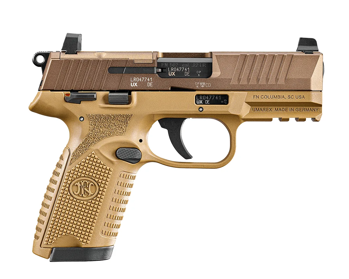 FN 502 MRD 22LR FDE 10+1 CA Optics Ready