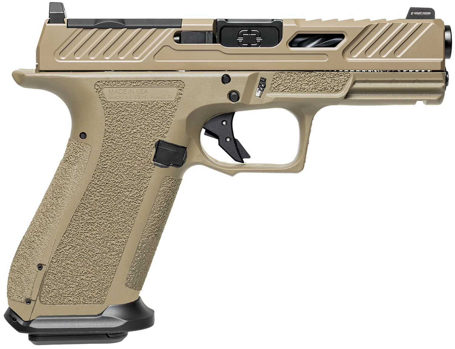 Shadow Systems XR920 Elite 9MM FDE/BK OR 17+1 Optic Ready